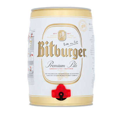 Bitburger Premium Pils 5L Keg Single Craft Beer Bitburger