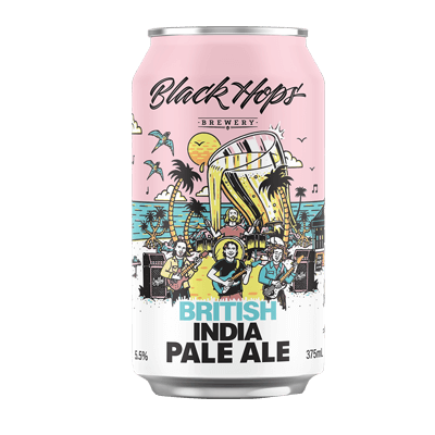 Black Hops British India Pale Ale 375ml Can Craft Beer Black Hops Brewing