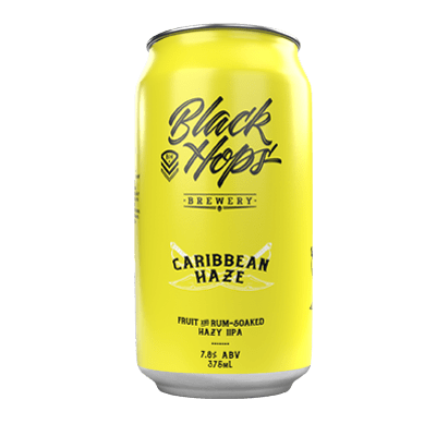 Black Hops Caribean Haze NEIPA Craft Beer Black Hops Brewing