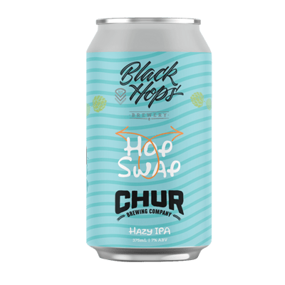 Black Hops/Chur Hop Swap Hazy IPA 375ml Can Craft Beer Black Hops Brewing