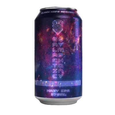 Black Hops Galactic Symphony Hazy IPA 375ml Can Craft Beer Black Hops Brewing