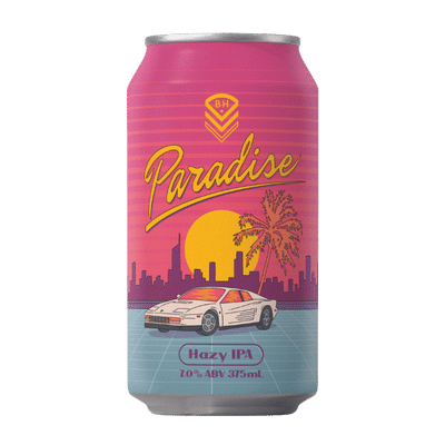 Black Hops Paradise Hazy IPA 375ml Can Craft Beer Black Hops Brewing