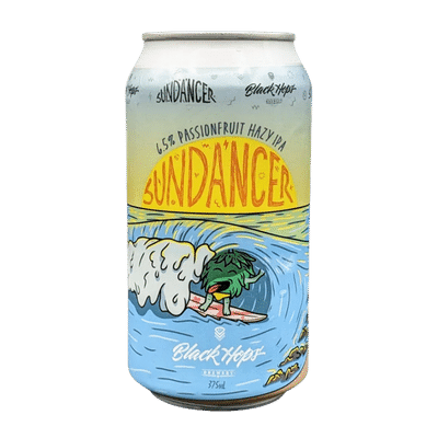 Black Hops Sundancer Passionfruit Hazy IPA 375ml Can Craft Beer Black Hops Brewing