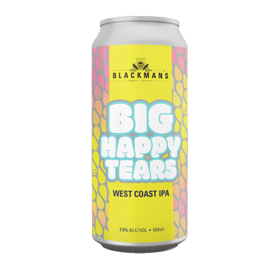 Blackman's Big Happy Tears West Coast IPA 500ml Can Craft Beer Blackman's Brewery