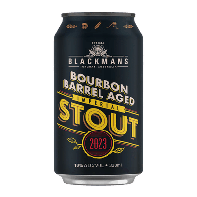 Blackman's Bourbon Barrel Aged Imperial Stout 2023 330ml Can Craft Beer Blackman's Brewery