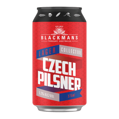 Blackman's Czech Pilsner 375ml Can Craft Beer Blackman's Brewery