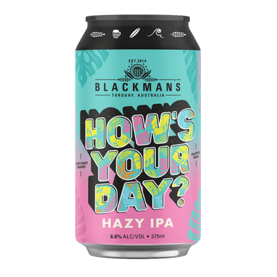 Blackman's How's Your Day? Hazy IPA 375ml Can Craft Beer Blackman's Brewery