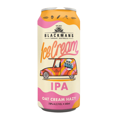Blackman's Ice Cream IPA Oat Cream Hazy 440ml Can Craft Beer Blackman's Brewery