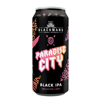 Blackman's Paradise City Black IPA 440ml Can Craft Beer Blackman's Brewery