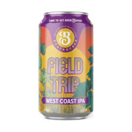 Boatrocker Field Trip West Coast IPA 375ml Can Craft Beer Boatrocker