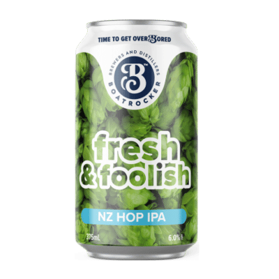 Boatrocker Fresh & Foolish NZ Hop IPA 375ml Can Craft Beer Boatrocker Brewers & Distillers