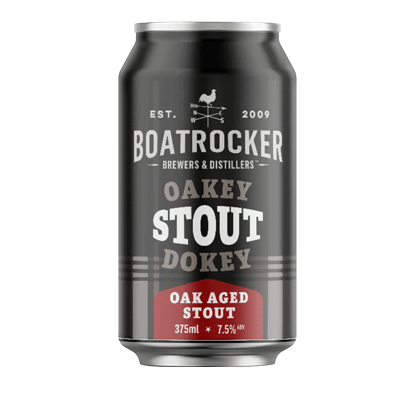 Boatrocker Oaky Dokey Rich Oaked Stout 375ml Can Craft Beer Boatrocker Brewers & Distillers