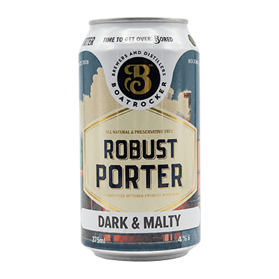 Boatrocker Robust Porter Dark & Malty 375ml Can Craft Beer Boatrocker