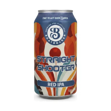 Boatrocker Straight Shooter Red IPA 375 ml Can Craft Beer Boatrocker