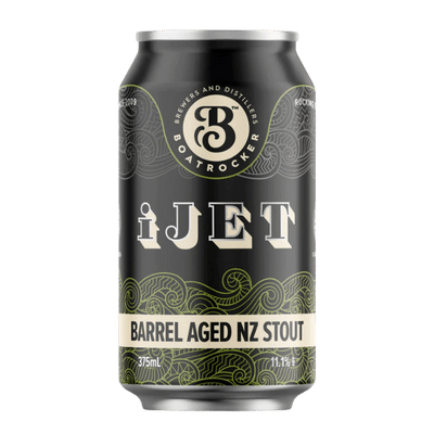 Boatrocker x 8 Wired iJet Barrel Aged NZ Stout 375ml Can Craft Beer Boatrocker Brewers & Distillers
