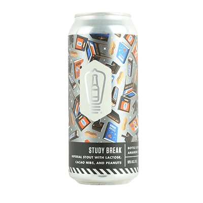 Bottle Logic Brewing Study Break Imperial Stout with Lactose, Cacao Nibs and Peanuts 473ml Can Craft Beer Bottle Logic Brewing