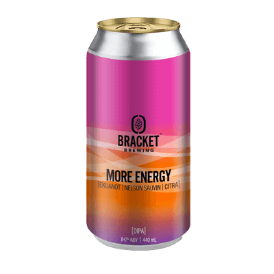 Bracket More Energy Hazy DIPA 440ml Can Craft Beer Bracket Brewing