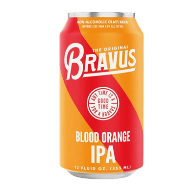 Bravus Non-Alcoholic Blood Orange IPA 355ml Can Craft Beer Bravus