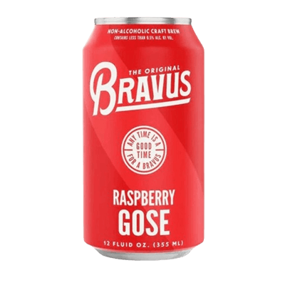 Bravus Non-Alcoholic Raspberry Gose 355ml Can Craft Beer Bravus