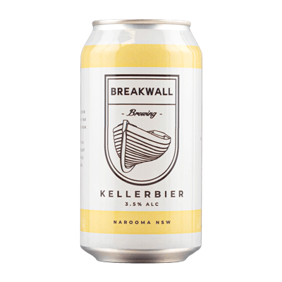 Breakwall Kellerbier 375ml Can Craft Beer Breakwall Brewing Co