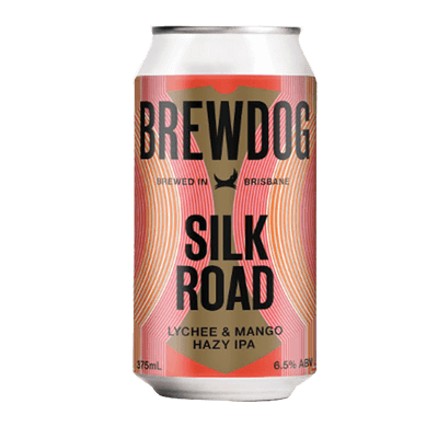 BrewDog Silk Road Mango and Lychee Hazy IPA 375ml Can Craft Beer BrewDog