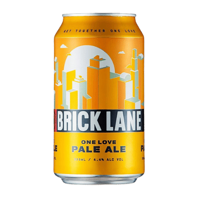 Brick Lane One Love Pale Ale 355ml Can - Case of 24 Australian Craft Beer Mixed 24 Pack Brick Lane Brewing Co