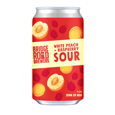 Bridge Road White Peach and Raspberry Sour 355ml Can Craft Beer Bridge Road Brewers