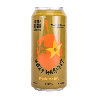 Bridge Road x Moffat Beach Hazy Harvest Fresh Hop IPA 440ml Can Craft Beer Bridge Road Brewers