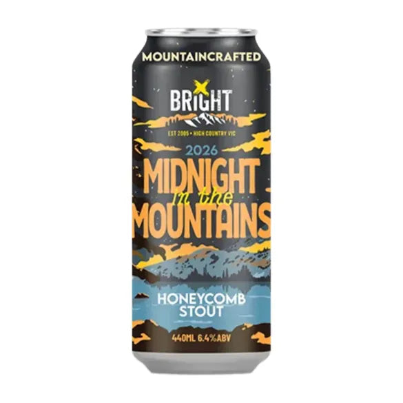 Bright Brewery Midnight In The Mountains Honeycomb Stout 440ml Can Craft Beer Bright Brewery