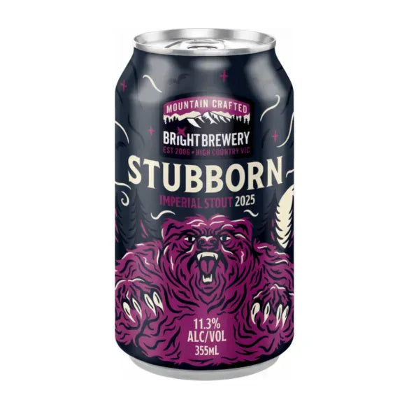 Bright Brewery Stubborn Imperial Stout 355ml Can Craft Beer Bright Brewery
