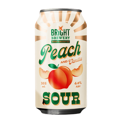 Bright Peach and Vanilla Sour 355ml Can Craft Beer Bright Brewery