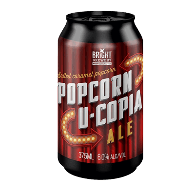 Bright Popcornucopia Salted Caramel Popcorn Ale Craft Beer Bright Brewery