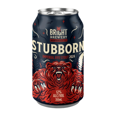 Bright Stubborn Imperial Rye Stout 2024 355ml Can Craft Beer Bright Brewery