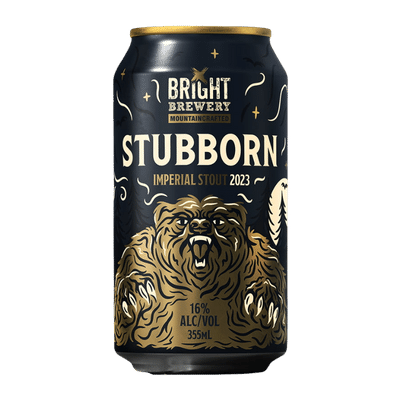 Bright Stubborn Imperial Stout 2023 355ml Can Craft Beer Bright Brewery