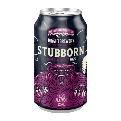 Bright Stubborn Imperial Stout 2025 355ml Can Craft Beer Bright Brewery