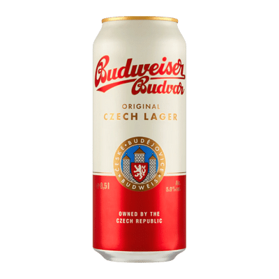 Budweiser Budvar Original Czech Lager 500ml Can Craft Beer Budweiser Budvar Brewery