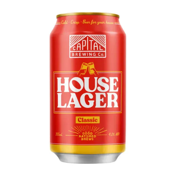Capital Brewing House Lager 355ml Can Craft Beer Capital Brewing