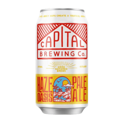 Capital Haze Oasis Hazy Pale Ale 375ml Can Craft Beer Capital Brewing Co