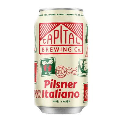 Capital Pilsner Italiano 375ml Can Craft Beer Capital Brewing Co