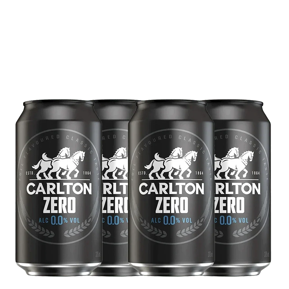 Carlton Zero Non Alcoholic Beer Cans