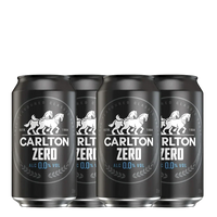 Carlton Zero Non Alcoholic Beer Cans