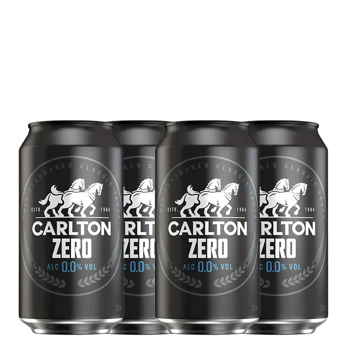 Carlton Zero Non Alcoholic Beer Cans