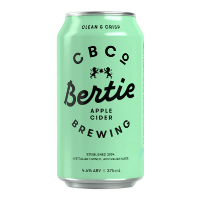 CBCo Bertie Apple Cider 375ml Can Cider Dozen Core CBCo