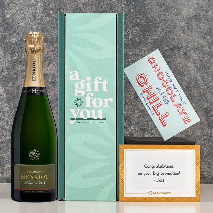 Champagne & Chocolate Hamper Champagne & Sparkling Brewquets