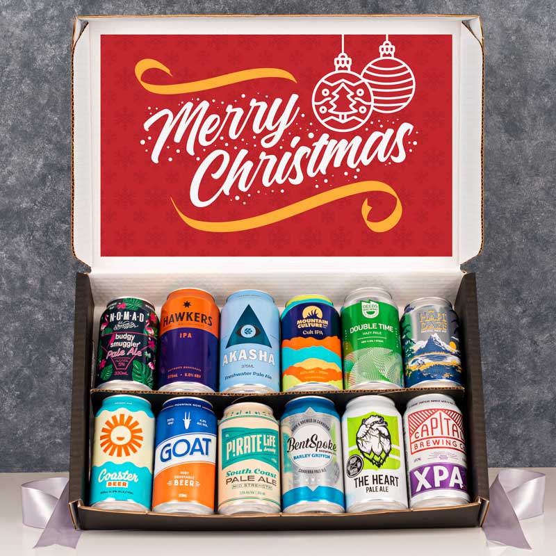 Christmas Craft Beer Box Gift Boxes & Tins Beer Cartel