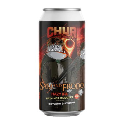 Chur Hazy Hop Buddies #35 Sam and Frodo Hazy IPA 440ml Can Craft Beer Chur Brewing Company