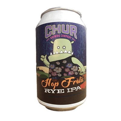 Chur Hop Frolic Rye IPA Single Craft Beer Chur Brewing Company