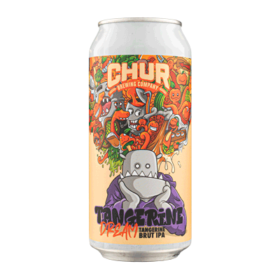 Chur Tangerine Dream Tangerine Brut IPA 440ml Can Craft Beer Chur Brewing Company