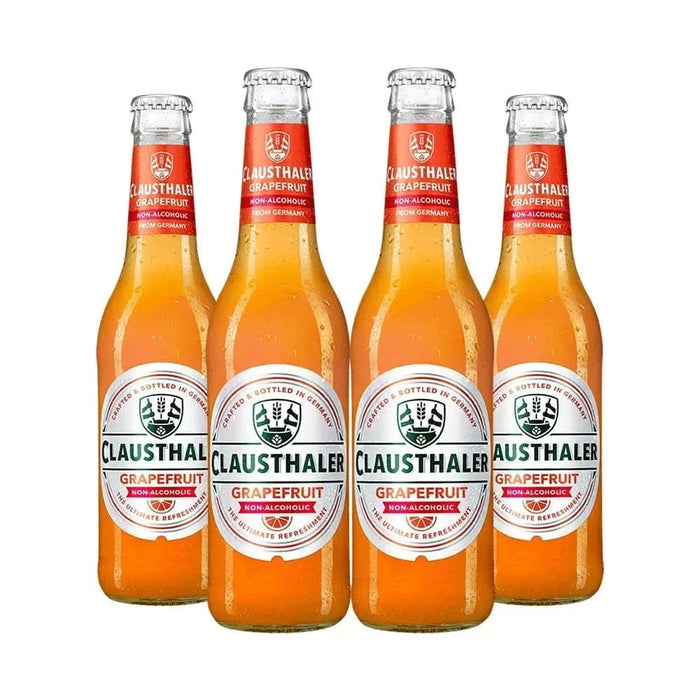Clausthaler Grapefruit Pack of 4 Sans Drinks Bundle Clausthaler