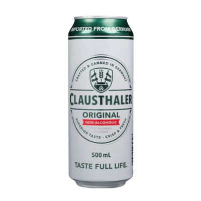 Clausthaler Original Alcohol Free German Pilsner 500ml Can Craft Beer Clausthaler